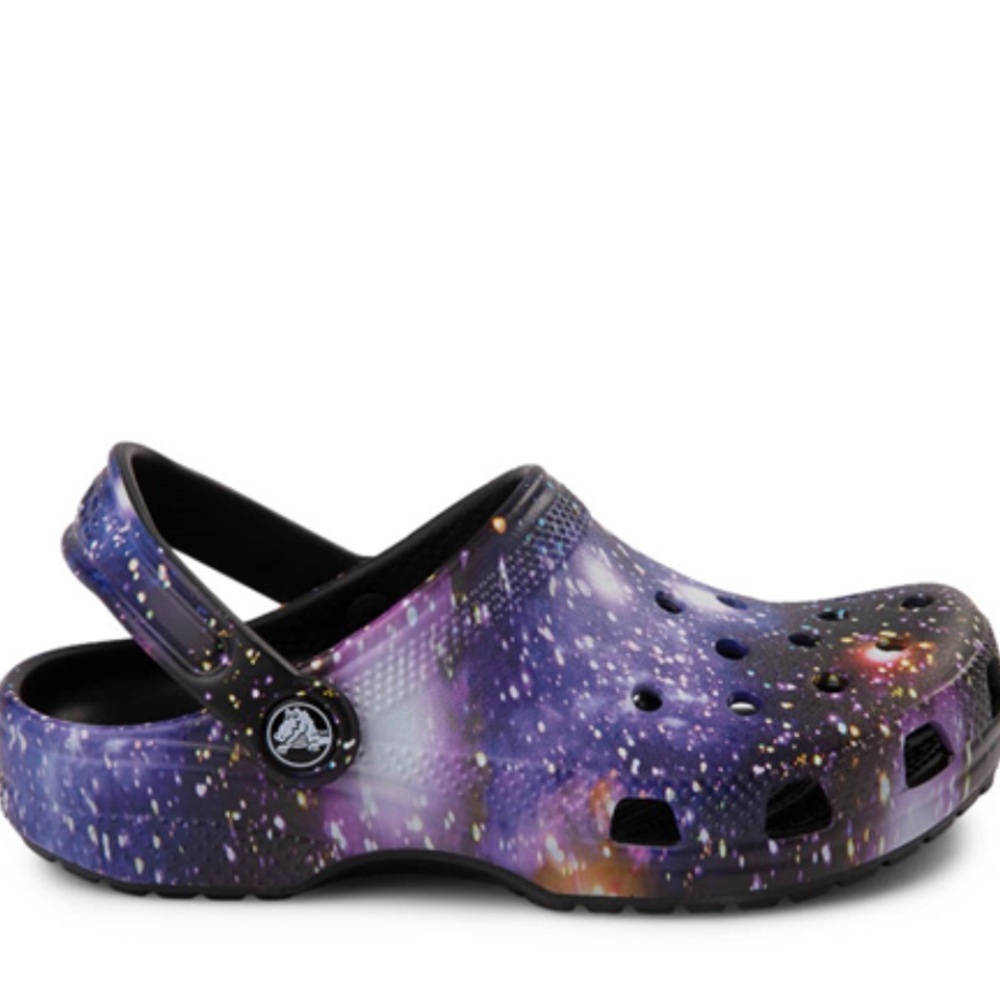 Purple Galaxy Crocs Clogs